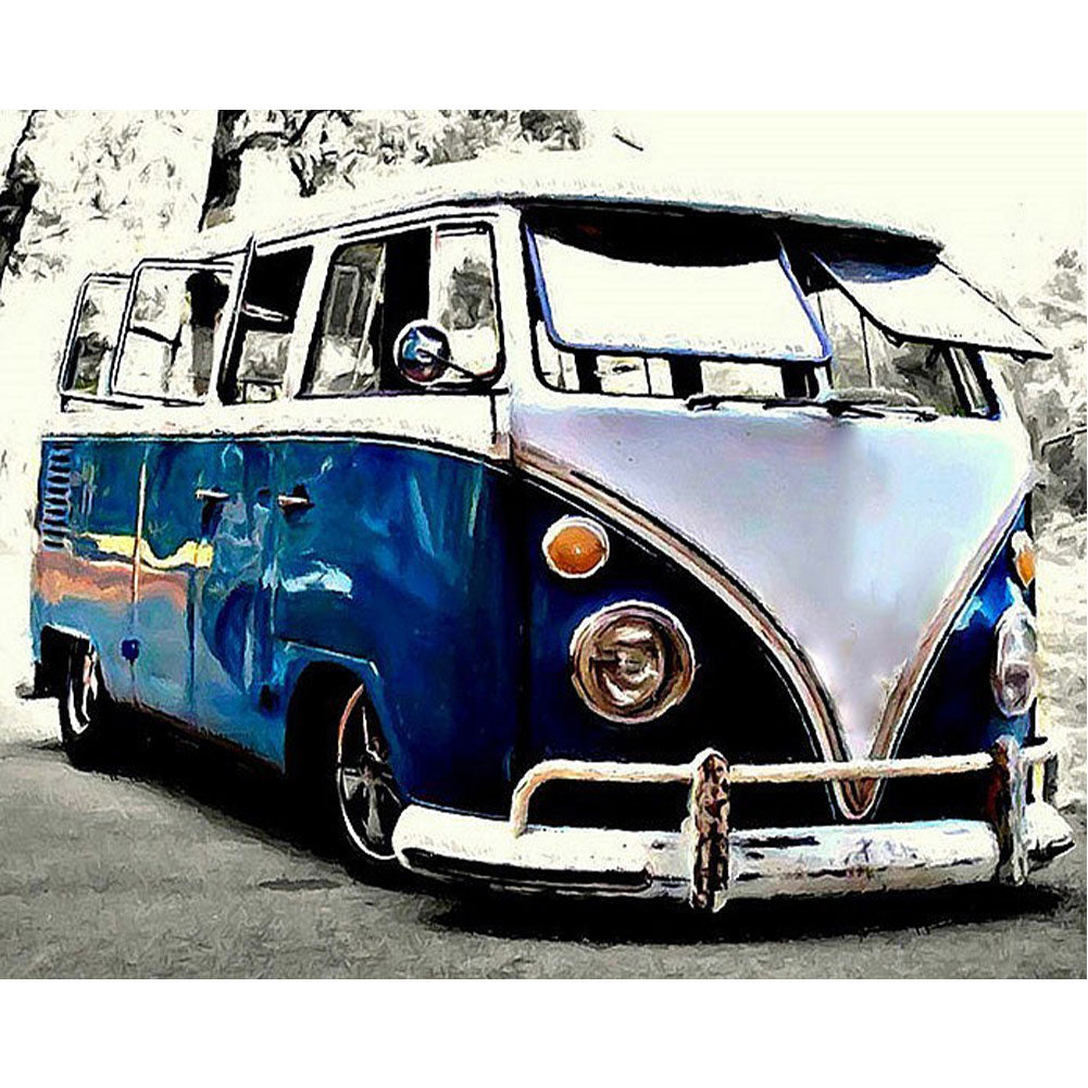 Bus - Full Round Drill Diamond Painting 50*40CM