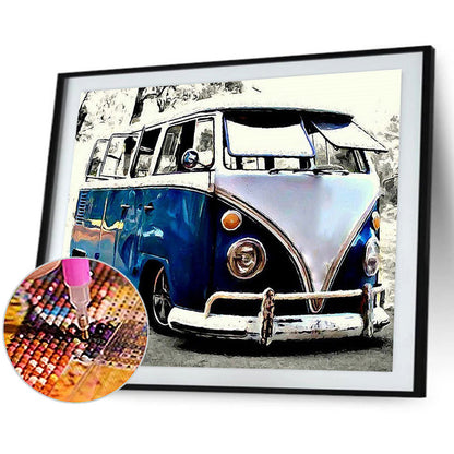 Bus - Full Round Drill Diamond Painting 50*40CM