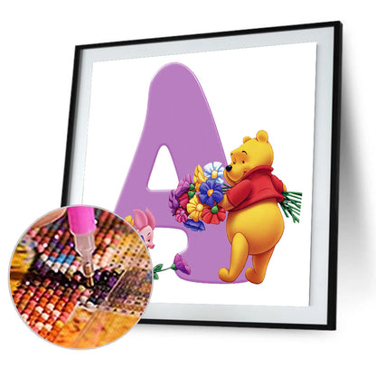 English Alphabet - Full Round Drill Diamond Painting 50*50CM