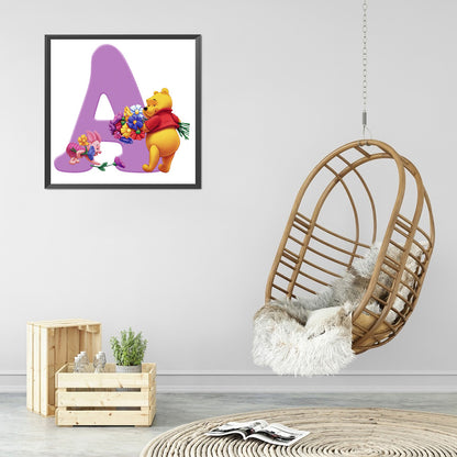 English Alphabet - Full Round Drill Diamond Painting 50*50CM