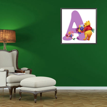 English Alphabet - Full Round Drill Diamond Painting 50*50CM