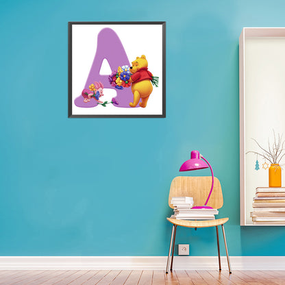 English Alphabet - Full Round Drill Diamond Painting 50*50CM