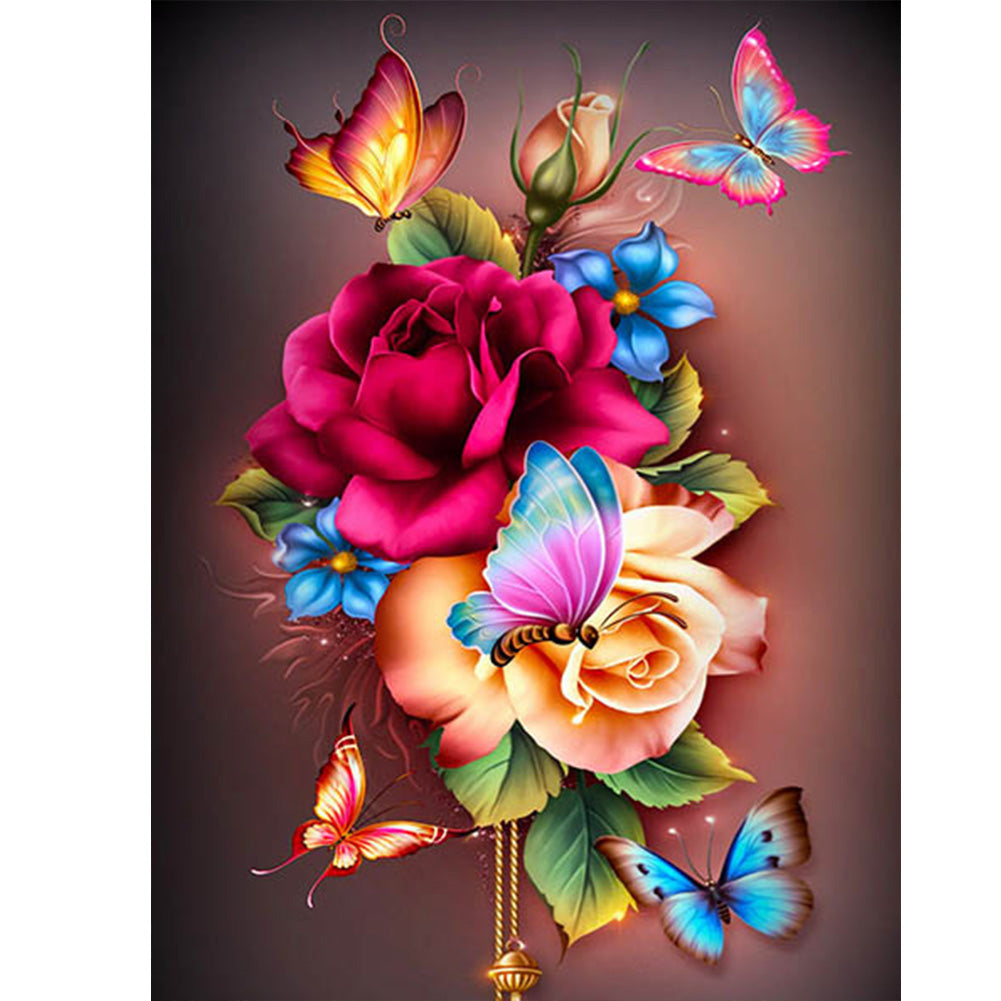 Flower - Full Round Drill Diamond Painting 40*50CM