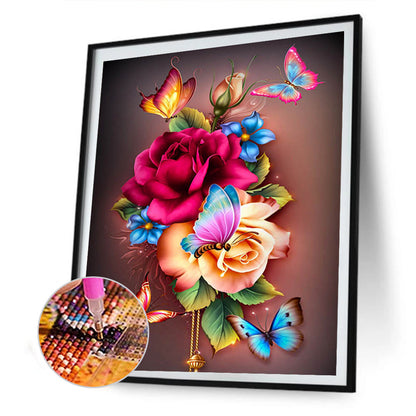 Flower - Full Round Drill Diamond Painting 40*50CM