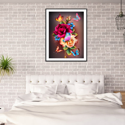 Flower - Full Round Drill Diamond Painting 40*50CM