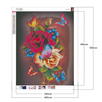 Flower - Full Round Drill Diamond Painting 40*50CM