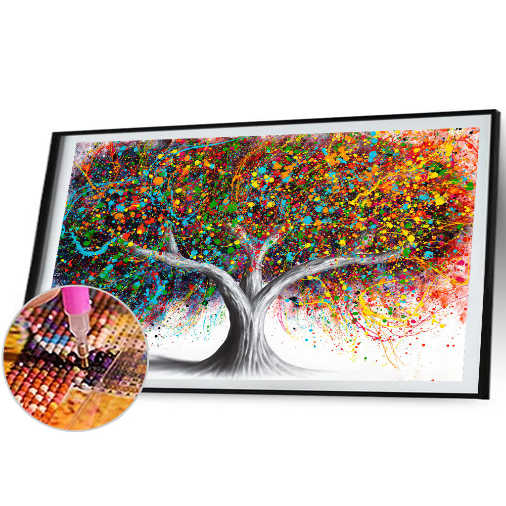 Ink Tree - Full Round Drill Diamond Painting 80*40CM