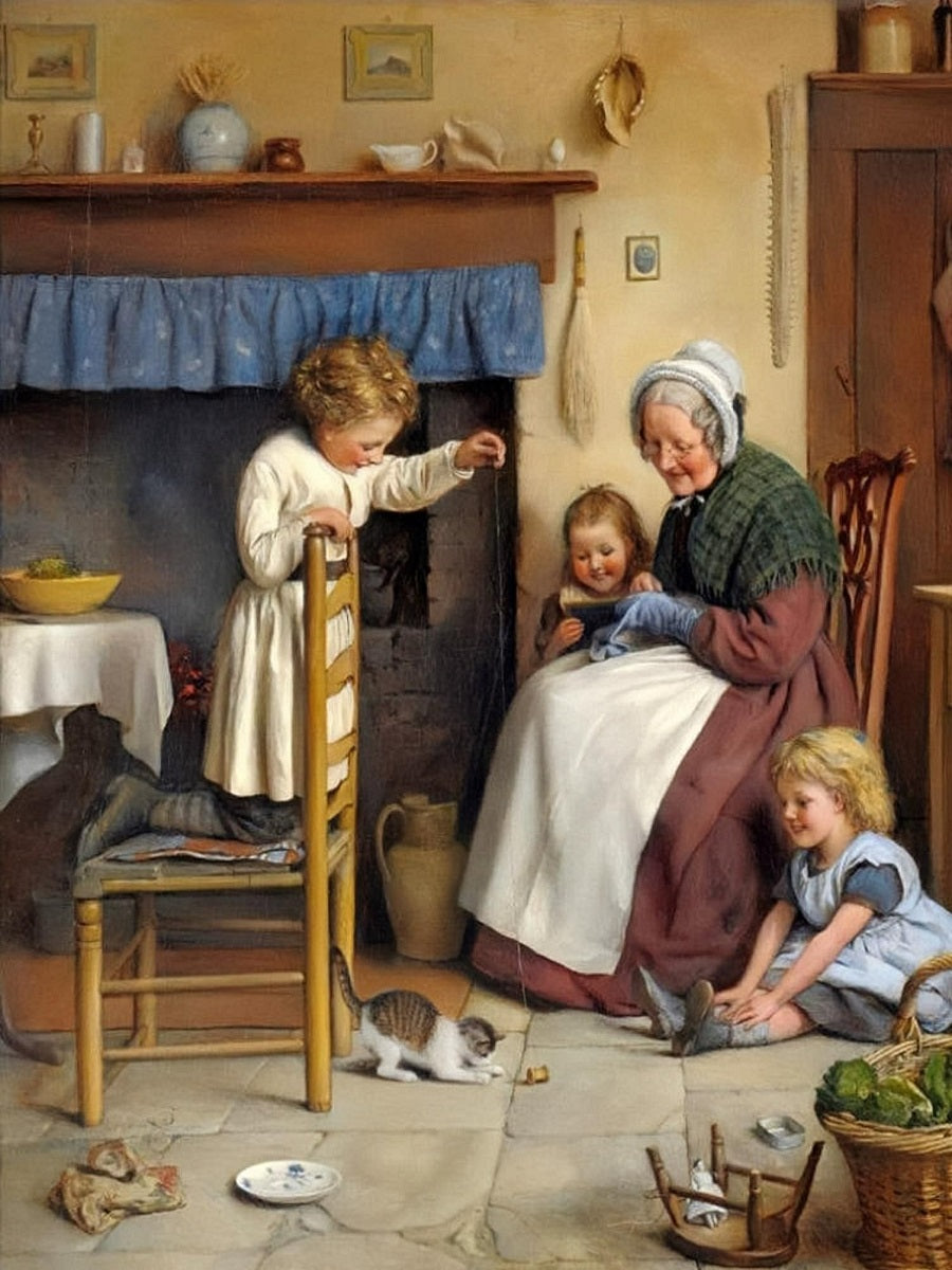 Family - Full Round Drill Diamond Painting 40*50CM