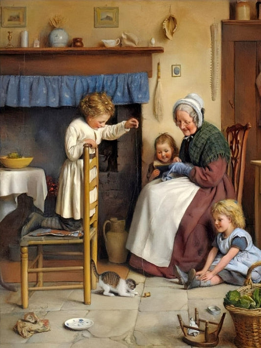 Family - Full Round Drill Diamond Painting 40*50CM