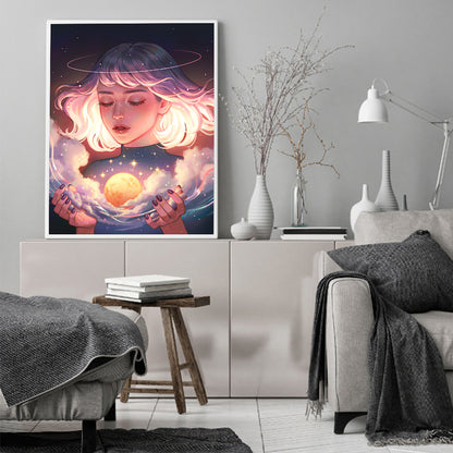Fantasy Beauty - 11CT Stamped Cross Stitch 40*50CM