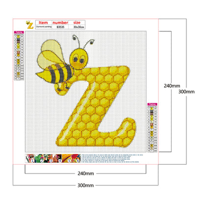 Bee - Full Round Drill Diamond Painting 30*30CM