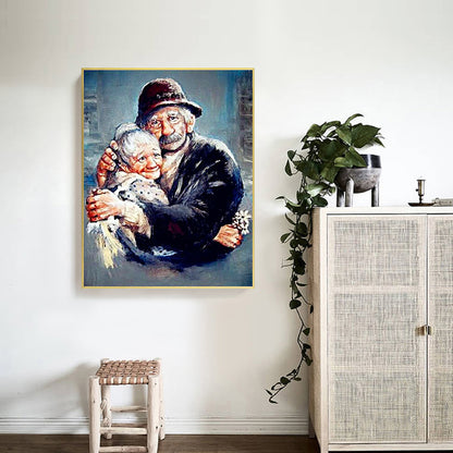 Old Couple - Full Round Drill Diamond Painting 40*50CM