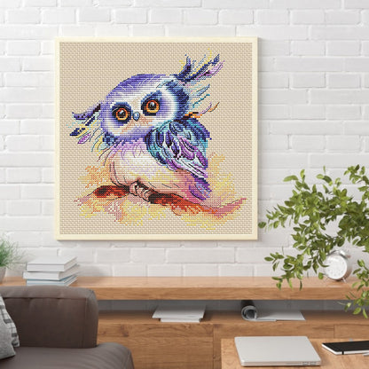 Owl - 11CT Stamped Cross Stitch 50*50CM