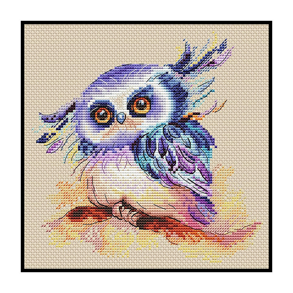 Owl - 11CT Stamped Cross Stitch 50*50CM