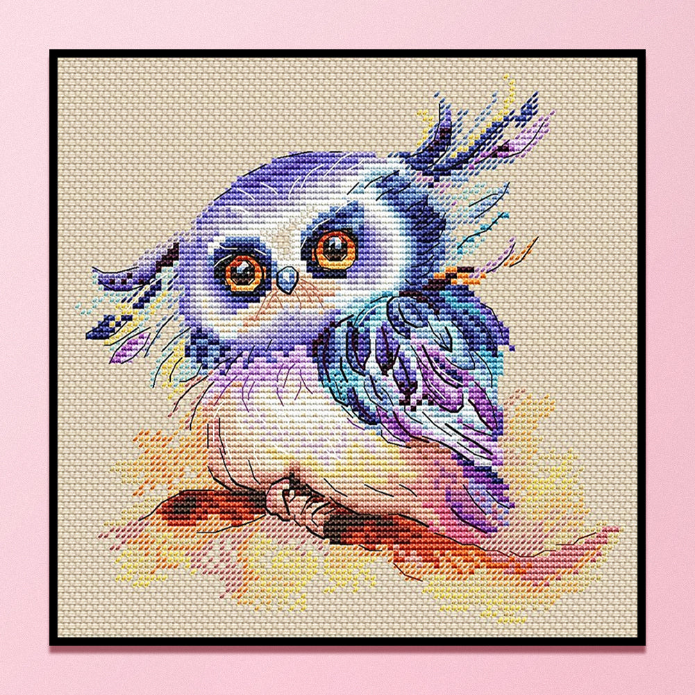 Owl - 11CT Stamped Cross Stitch 50*50CM