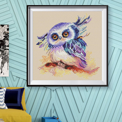 Owl - 11CT Stamped Cross Stitch 50*50CM