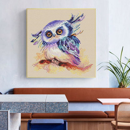 Owl - 11CT Stamped Cross Stitch 50*50CM