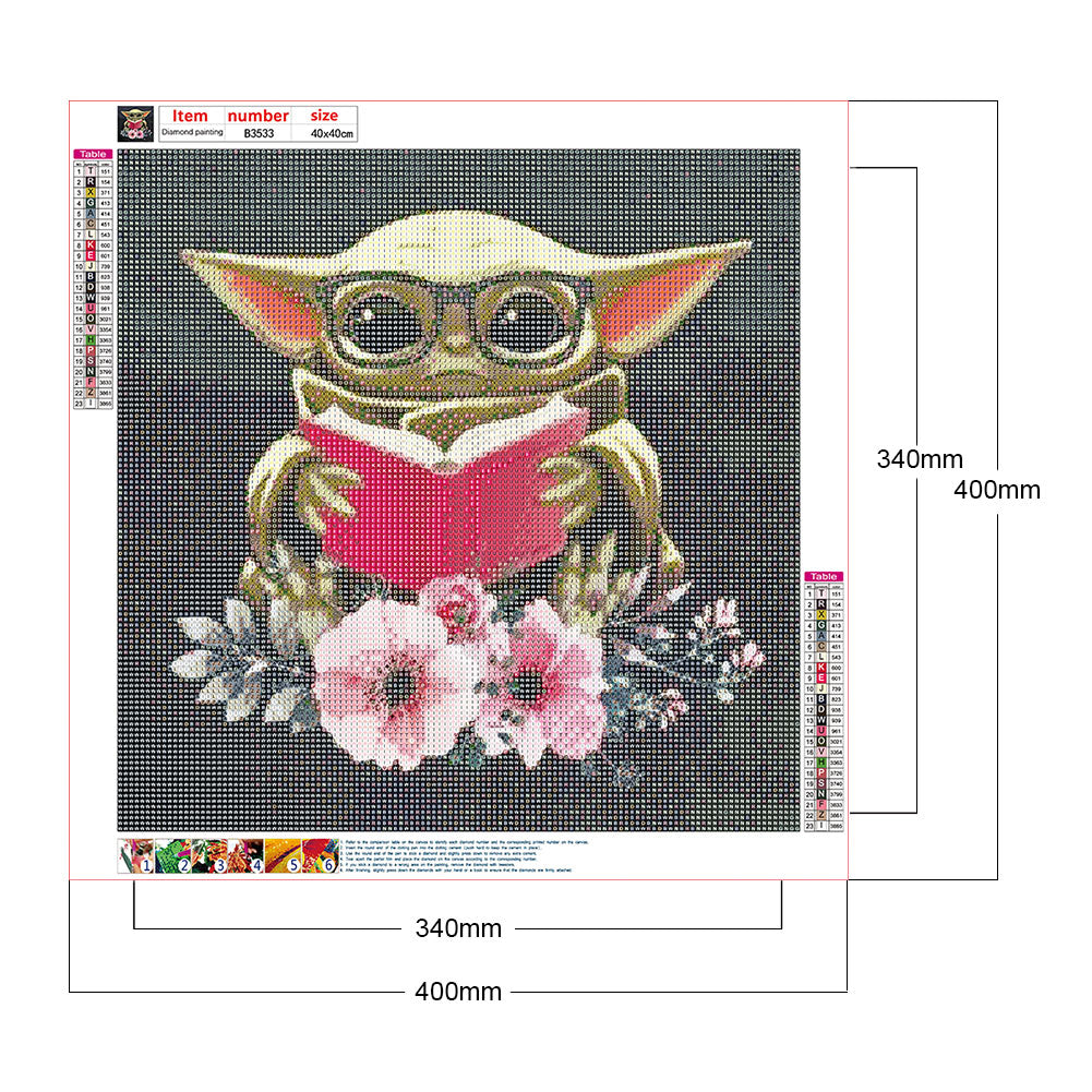 Yoda - Full Round Drill Diamond Painting 40*40CM