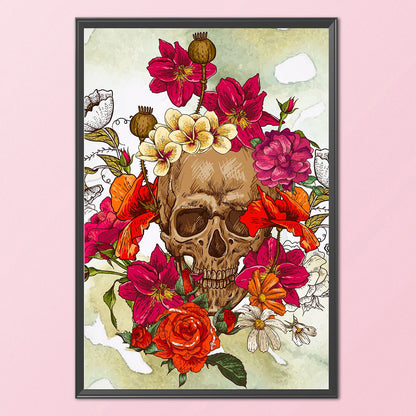 Skull - 11CT Stamped Cross Stitch 40*58CM