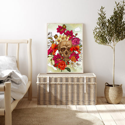 Skull - 11CT Stamped Cross Stitch 40*58CM