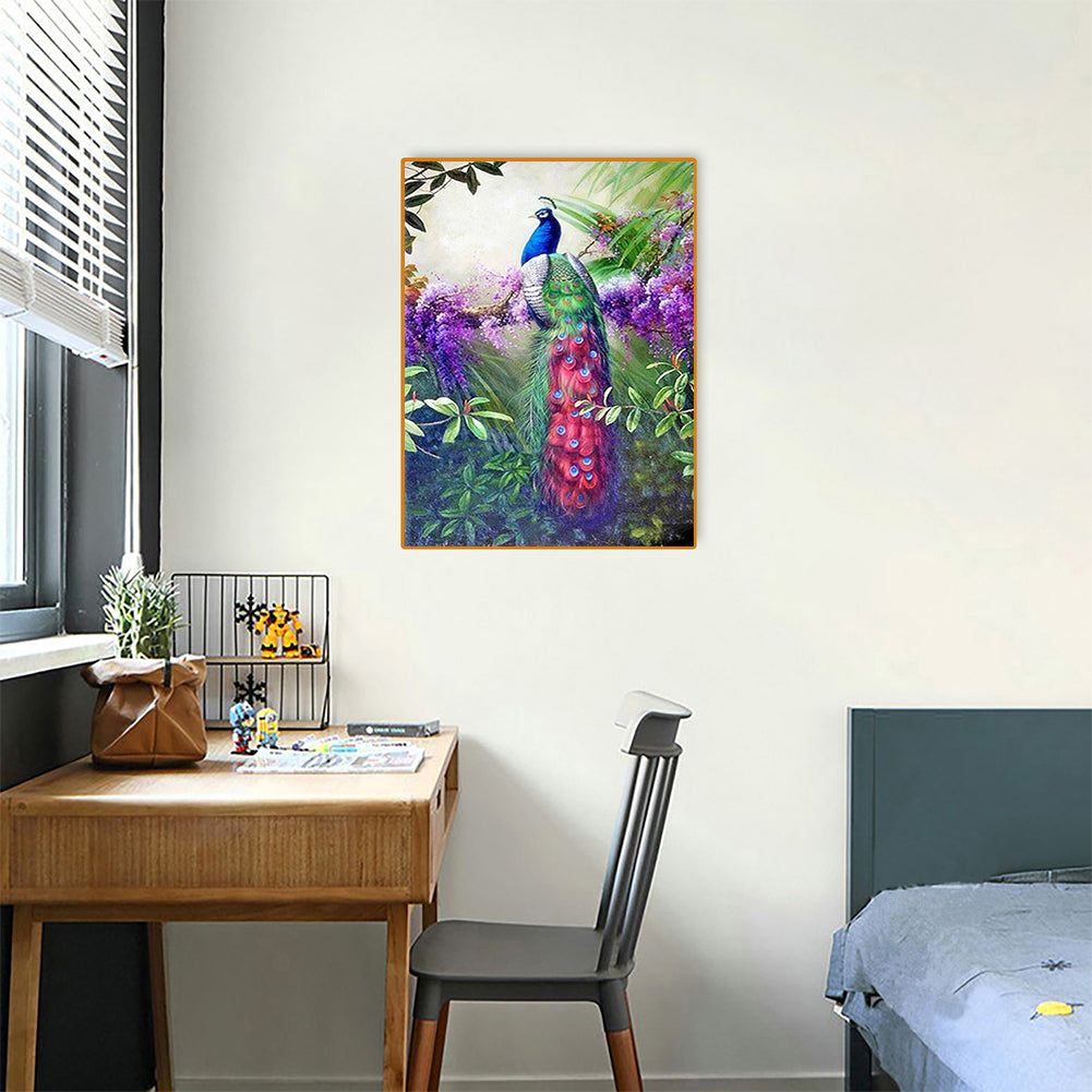 Peacock - Full Square Drill Diamond Painting 30*40CM