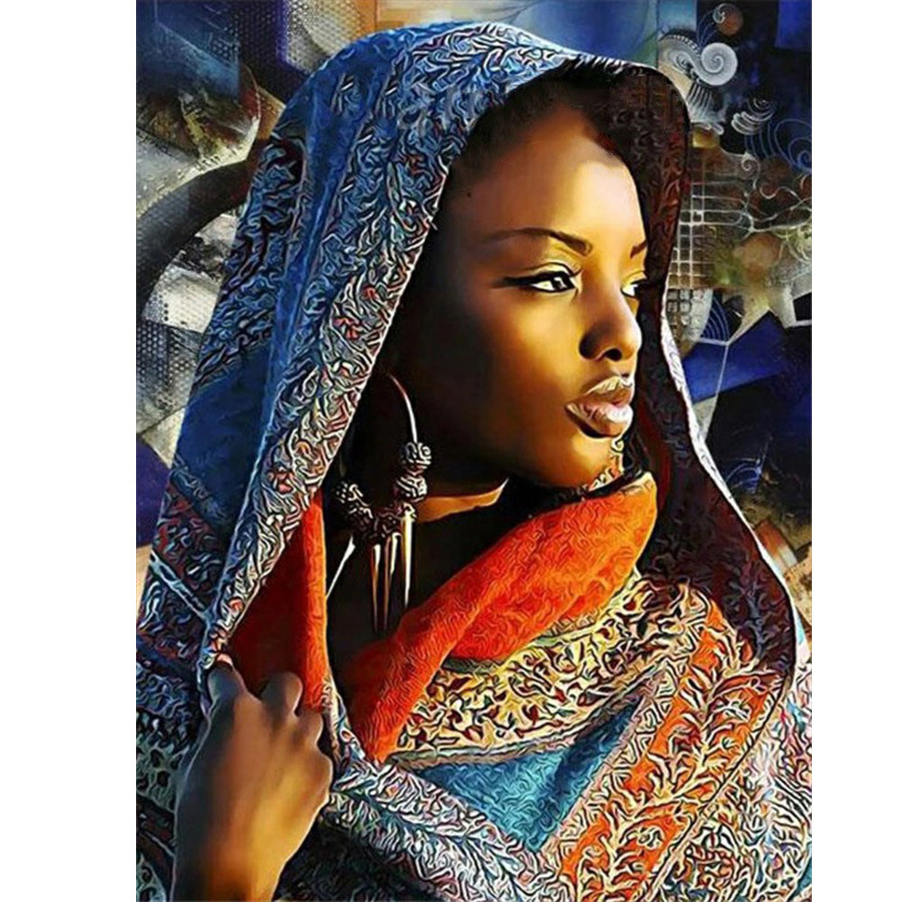Indian Woman - Full Round Drill Diamond Painting 30*40CM
