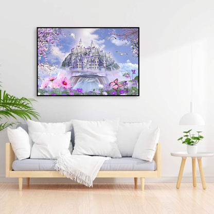 Sky Castle - Full Round Drill Diamond Painting 60*40CM