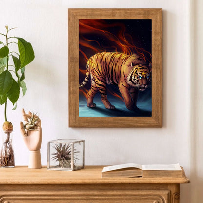 Tiger - Full Round Drill Diamond Painting 50*60CM