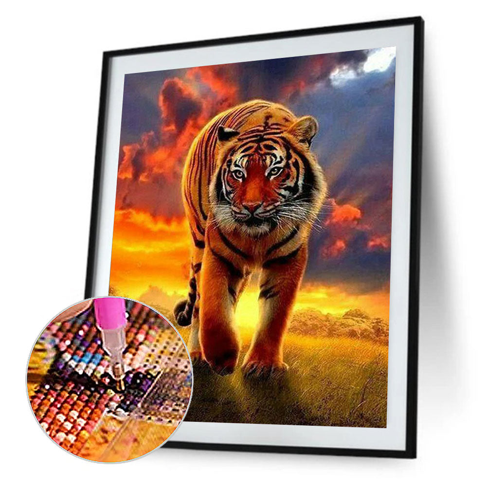 Tiger - Full Round Drill Diamond Painting 50*60CM