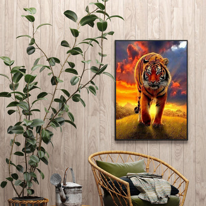 Tiger - Full Round Drill Diamond Painting 50*60CM