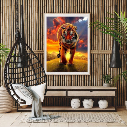 Tiger - Full Round Drill Diamond Painting 50*60CM