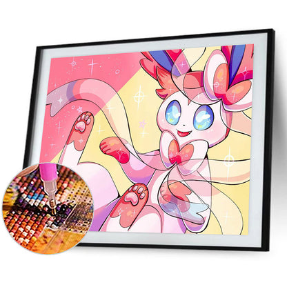 Cartoon Rabbit - Full Round Drill Diamond Painting 60*50CM