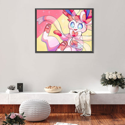 Cartoon Rabbit - Full Round Drill Diamond Painting 60*50CM