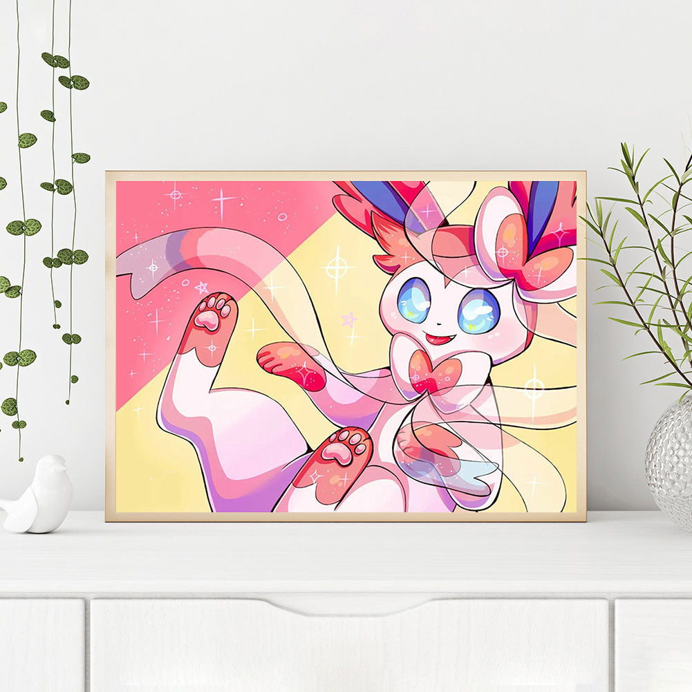 Cartoon Rabbit - Full Round Drill Diamond Painting 60*50CM