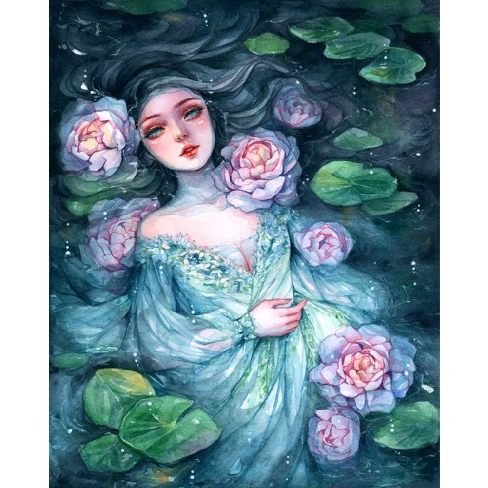 Watercolor Beauty - 11CT Stamped Cross Stitch 40*50CM