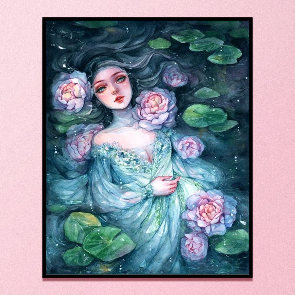 Watercolor Beauty - 11CT Stamped Cross Stitch 40*50CM
