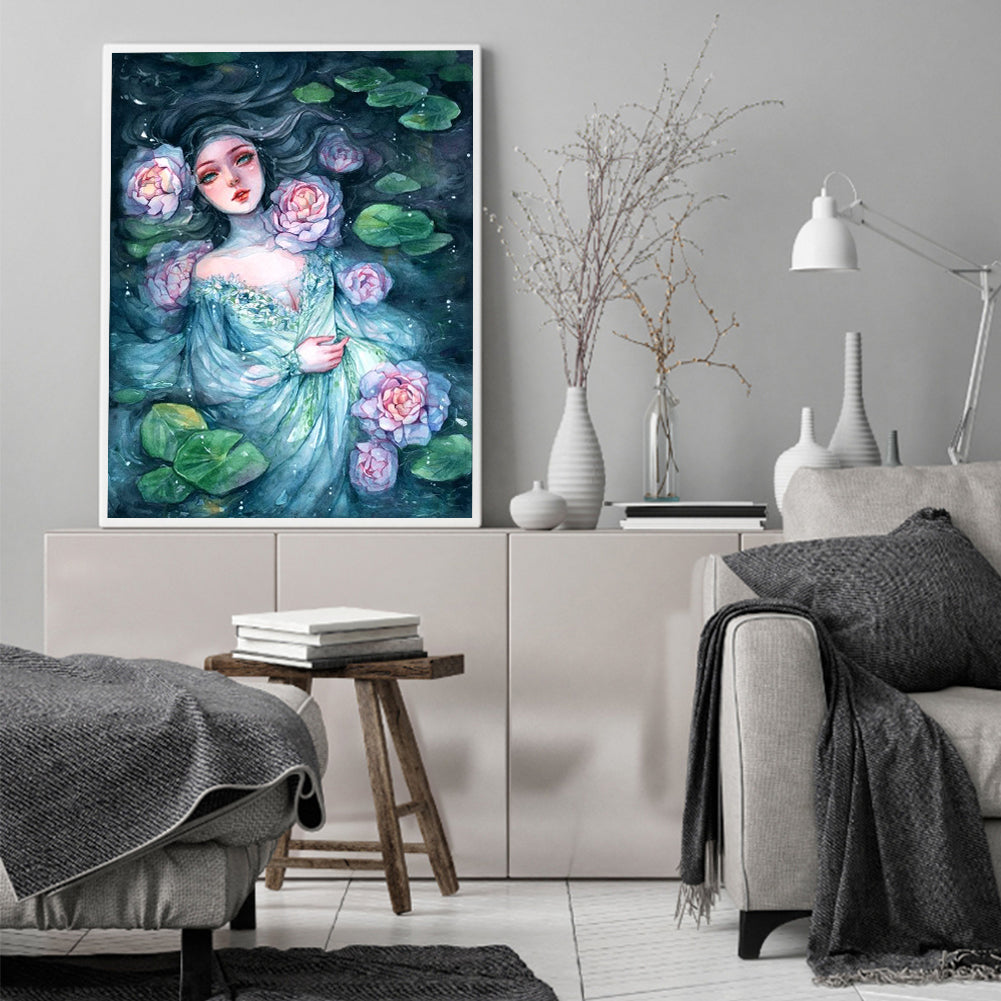 Watercolor Beauty - 11CT Stamped Cross Stitch 40*50CM