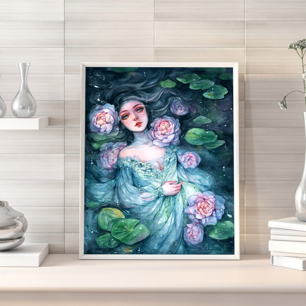 Watercolor Beauty - 11CT Stamped Cross Stitch 40*50CM