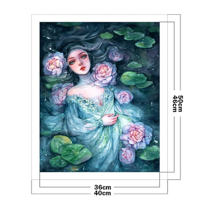 Watercolor Beauty - 11CT Stamped Cross Stitch 40*50CM