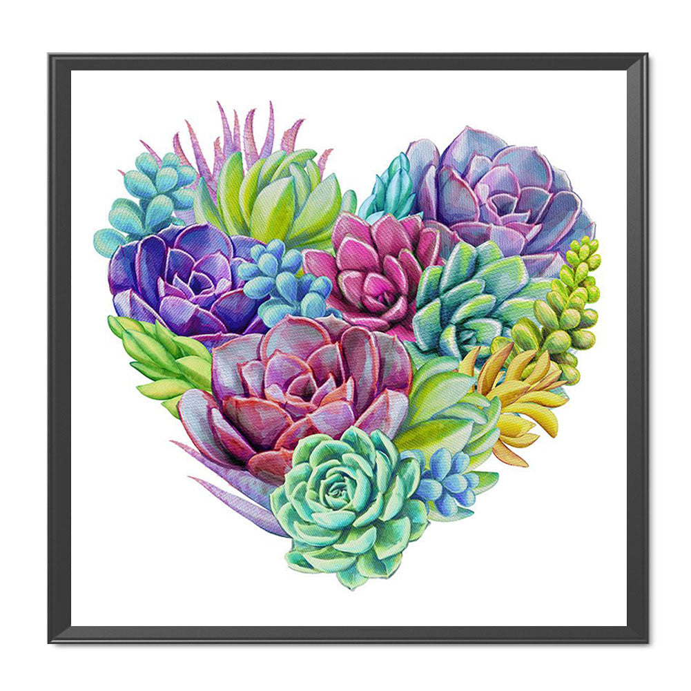 Succulents - 11CT Counted Cross Stitch 40*40CM