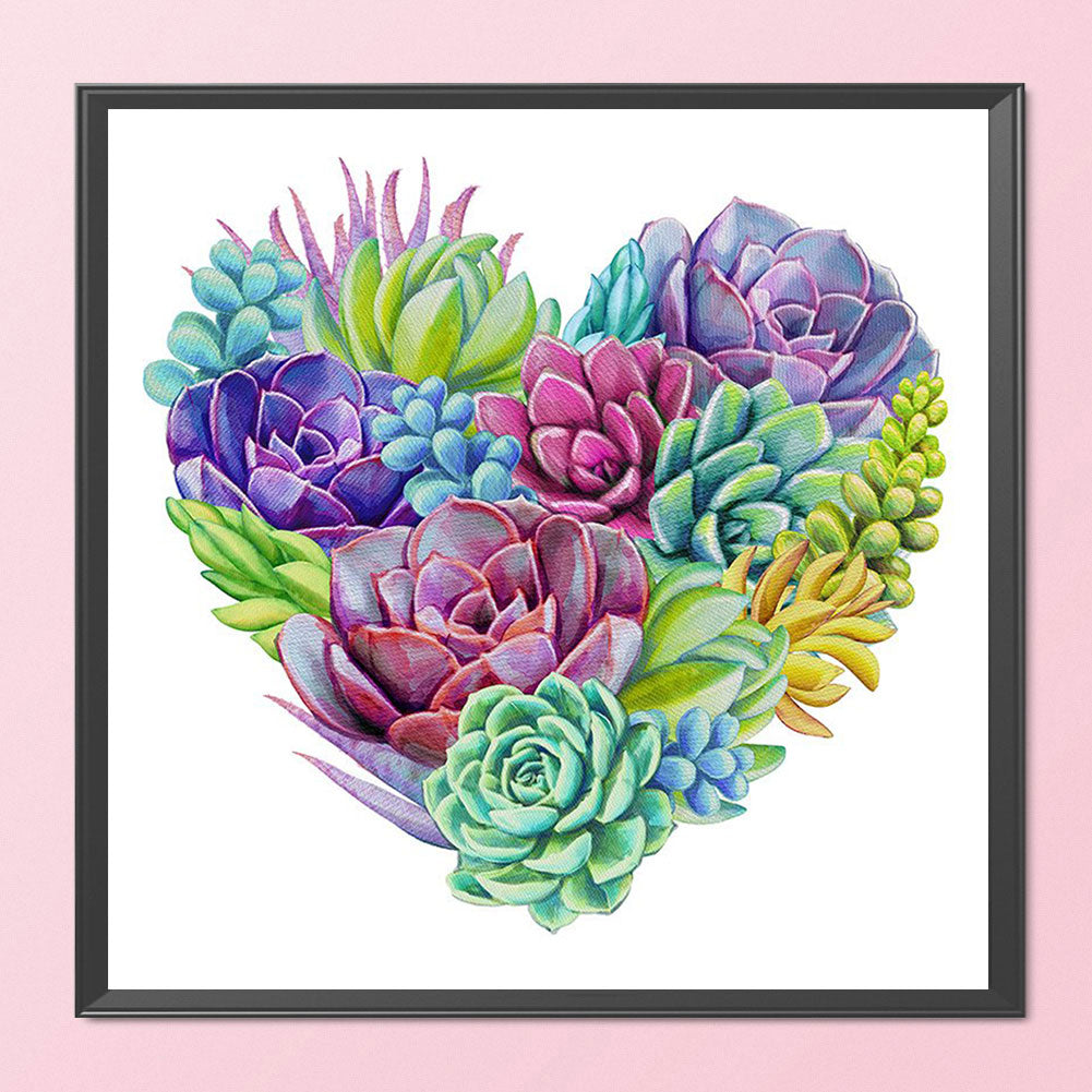 Succulents - 11CT Counted Cross Stitch 40*40CM