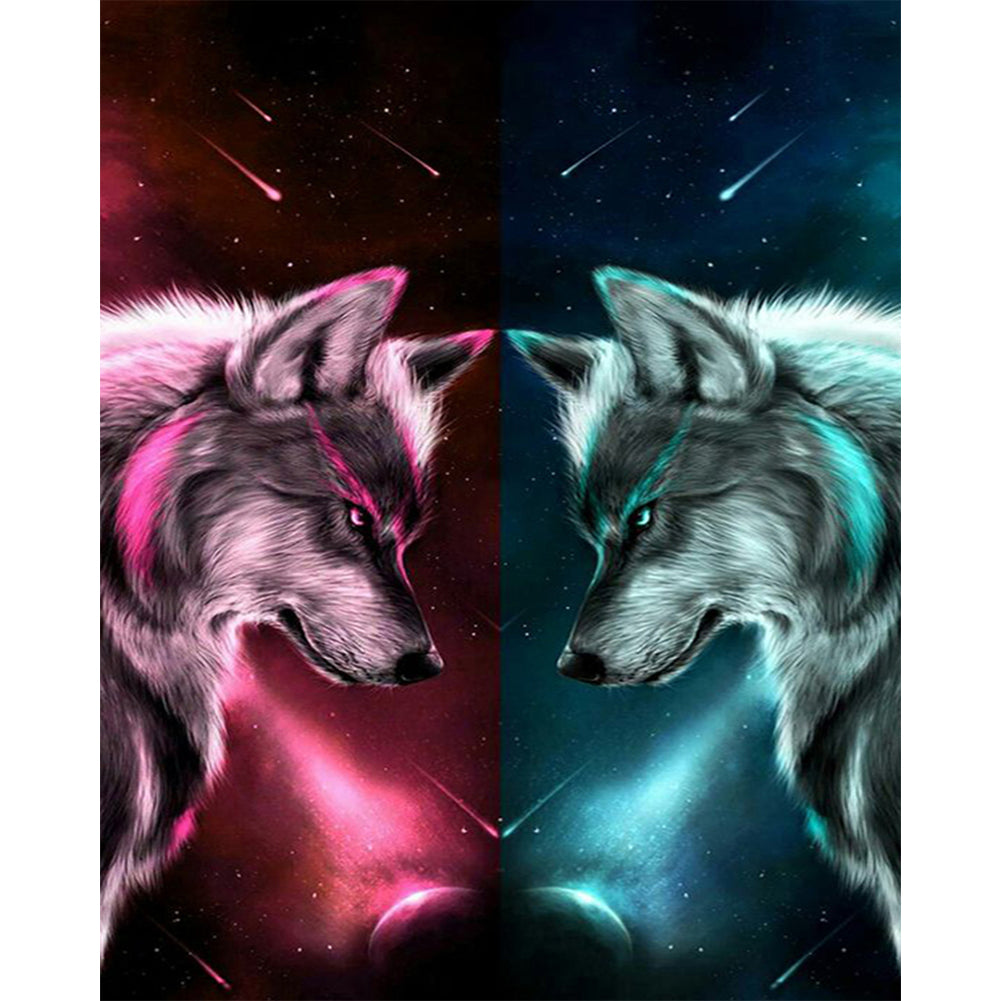 Wolf - Full Square Drill Diamond Painting 40*50CM