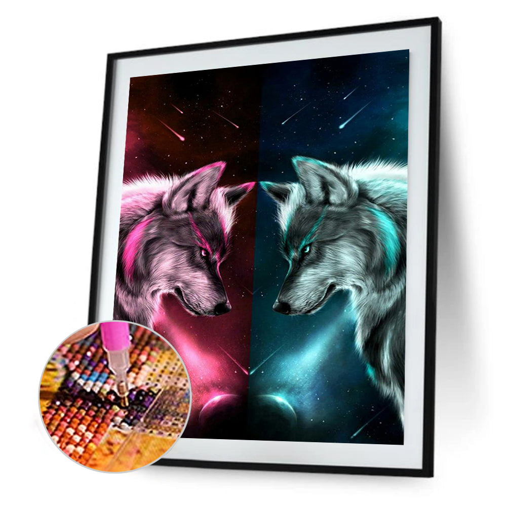 Wolf - Full Square Drill Diamond Painting 40*50CM