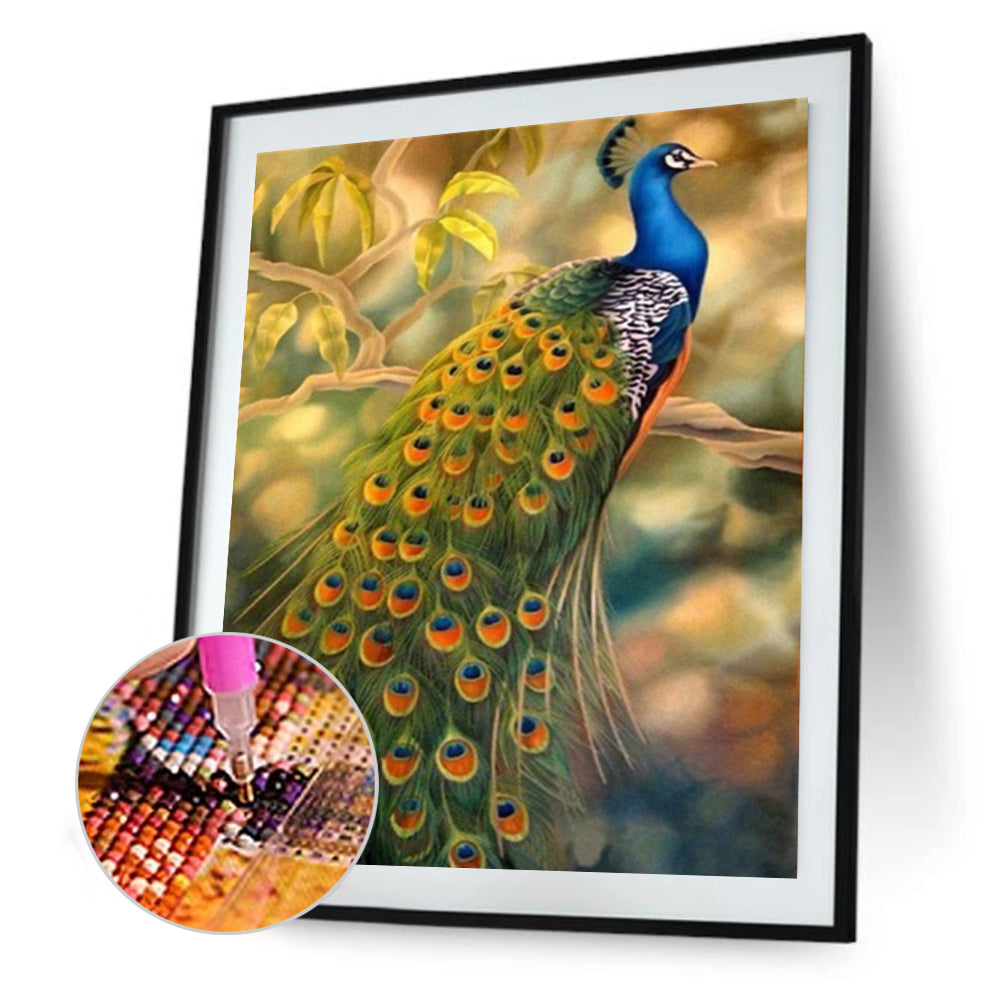 Peacock - Full Square Drill Diamond Painting 40*50CM