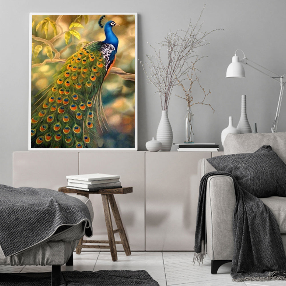 Peacock - Full Square Drill Diamond Painting 40*50CM