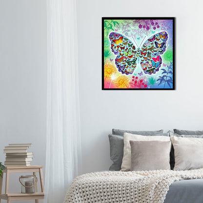 Butterfly - Full Round Drill Diamond Painting 30*30CM