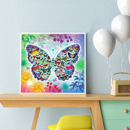 Butterfly - Full Round Drill Diamond Painting 30*30CM