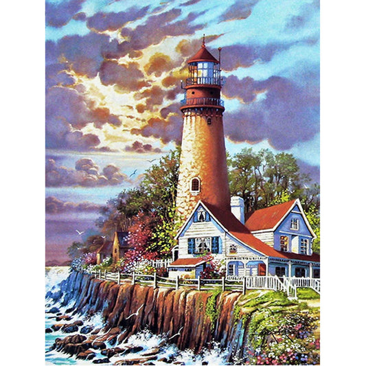 Lighthouse Art - Full Round Drill Diamond Painting 30*40CM