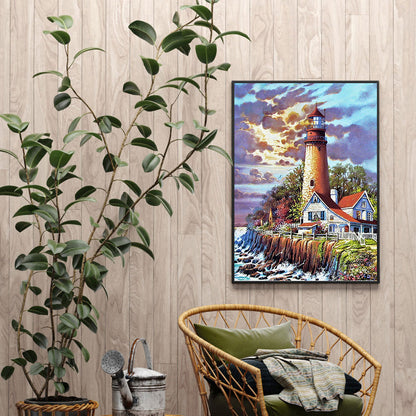 Lighthouse Art - Full Round Drill Diamond Painting 30*40CM
