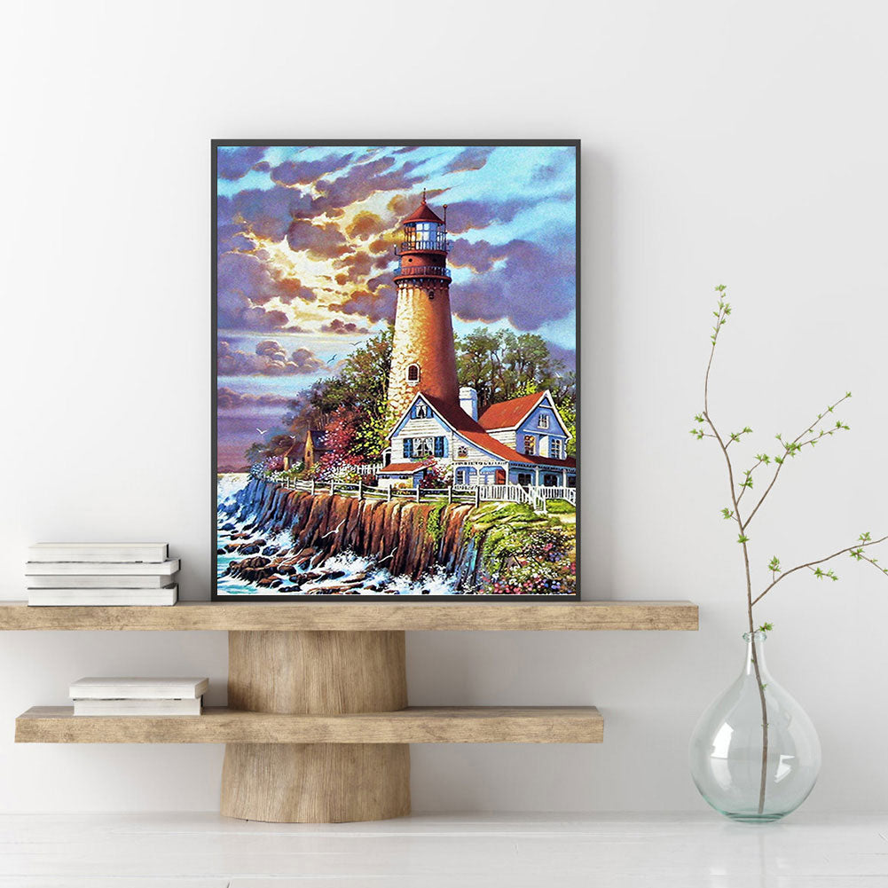 Lighthouse Art - Full Round Drill Diamond Painting 30*40CM